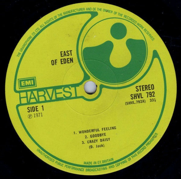 East Of Eden (2) : East Of Eden (LP, Album)