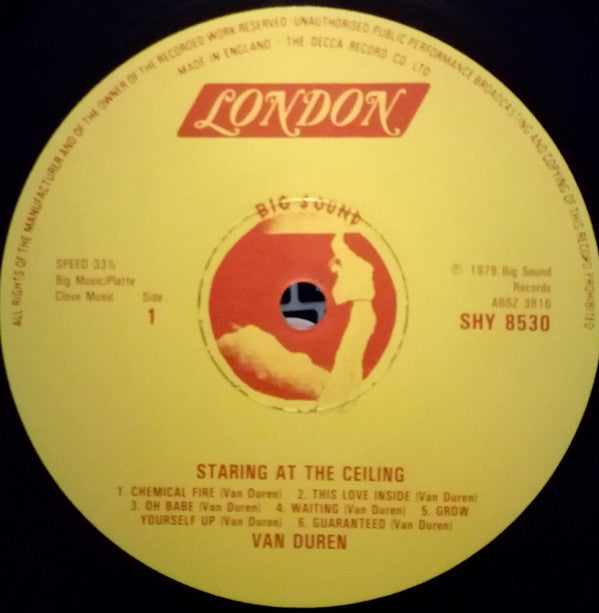 Van Duren : Staring At The Ceiling (LP, Album)