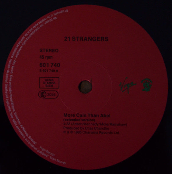 21 Strangers : More Cain Than Abel (12")