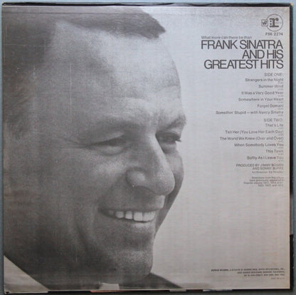 Frank Sinatra : Frank Sinatra's Greatest Hits (LP, Album, Comp, RE, Spe)