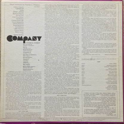"Company" Original Broadway Cast : Company (A Musical Comedy) (Original Cast Recording) (LP, Album, RE, Ter)