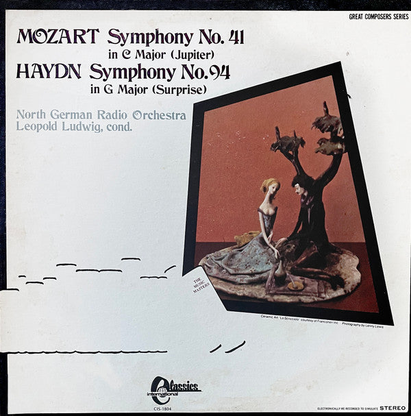 Wolfgang Amadeus Mozart, Joseph Haydn - Leopold Ludwig, NDR Sinfonieorchester : Symphony No.41 'Jupiter'/ Symphony No.94 'Surprise' (LP)