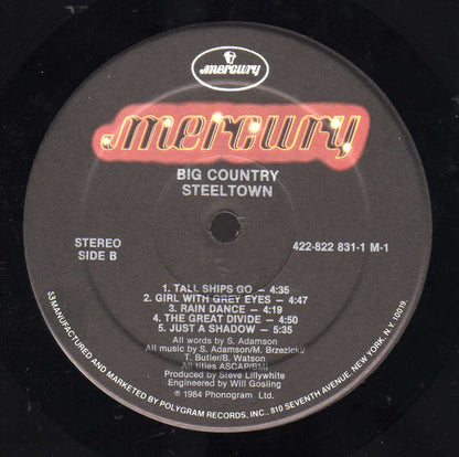Big Country : Steeltown (LP, Album, Hau)