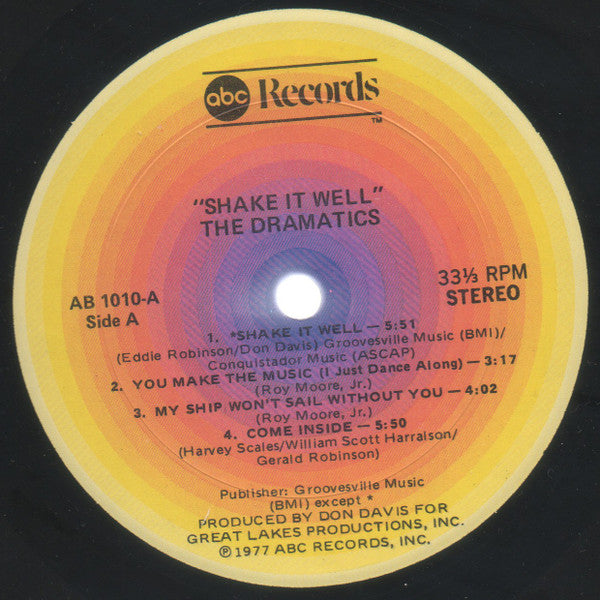 The Dramatics : Shake It Well (LP, Album, Kee)