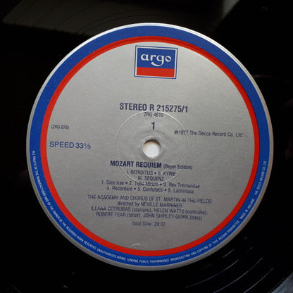 Wolfgang Amadeus Mozart : Marriner Conducts Mozart (4xLP, Box)