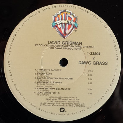 David Grisman : Dawg Jazz / Dawg Grass (LP, Album, Win)