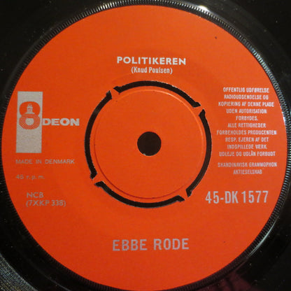 Ebbe Rode : Jubilæumstale (7")