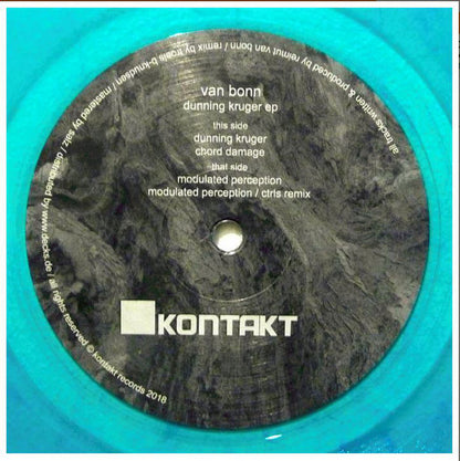 Reimut van Bonn : Dunning Kruger EP (12", EP, Ltd, Blu)