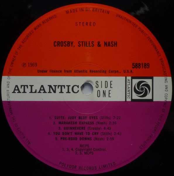 Crosby, Stills & Nash : Crosby, Stills & Nash (LP, Album, Gat)