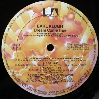 Earl Klugh : Dream Come True (LP, Album, All)