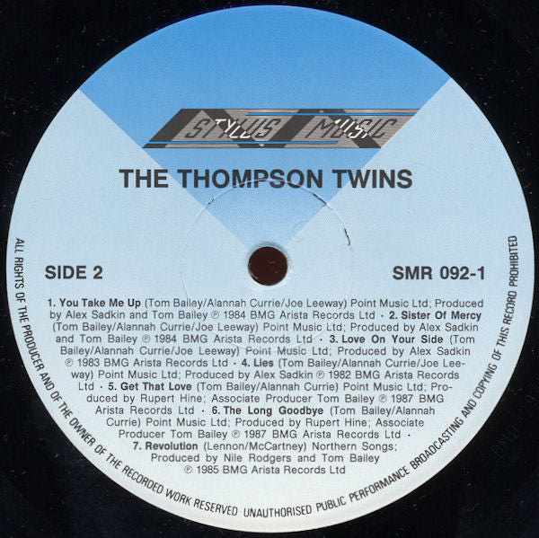 Thompson Twins : The Greatest Hits (LP, Comp + 12", Single)