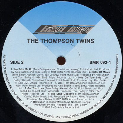 Thompson Twins : The Greatest Hits (LP, Comp + 12", Single)