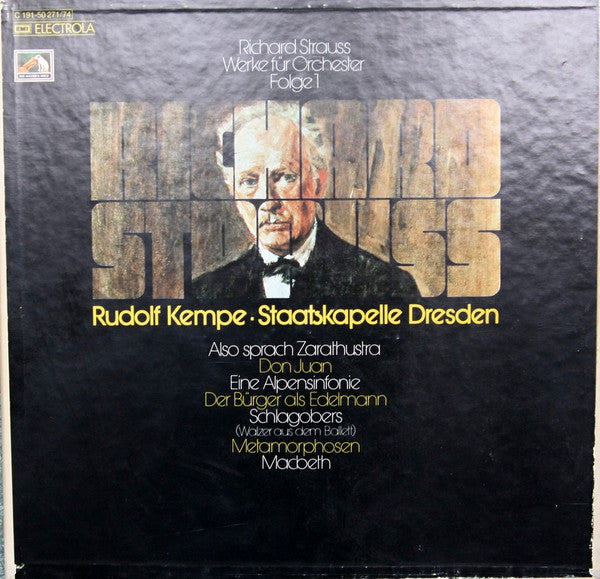 Richard Strauss, Rudolf Kempe, Staatskapelle Dresden : Werke Für Orchester Folge 1 (4xLP + Box, Boo)