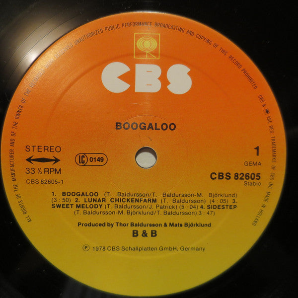 B & B (7) : Boogaloo (LP, Album)