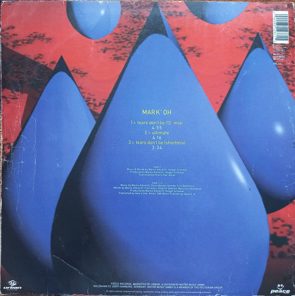 Mark 'Oh : Tears Don't Lie (12")