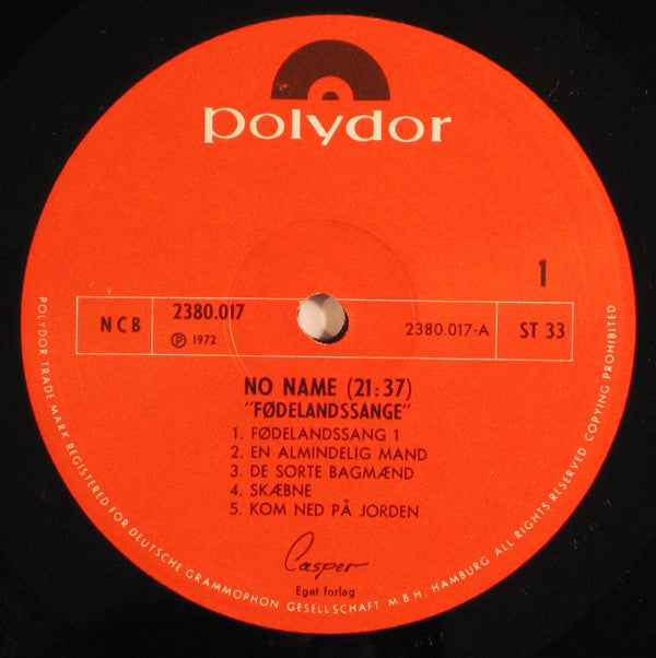 No Name (13) : Fødelandssange (LP, Album)