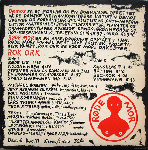 Røde Mor : Rok Ork (LP, Album, Red)