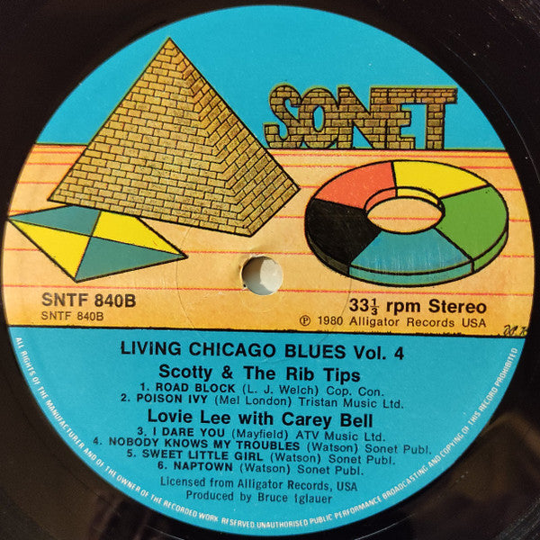 A.C. Reed And His Spark Plugs / Scotty & The Rib-Tips / Lovie Lee With Carey Bell : Living Chicago Blues - Volume 4 (LP)