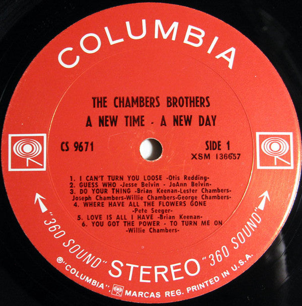 The Chambers Brothers : A New Time - A New Day (LP, Album, Pit)