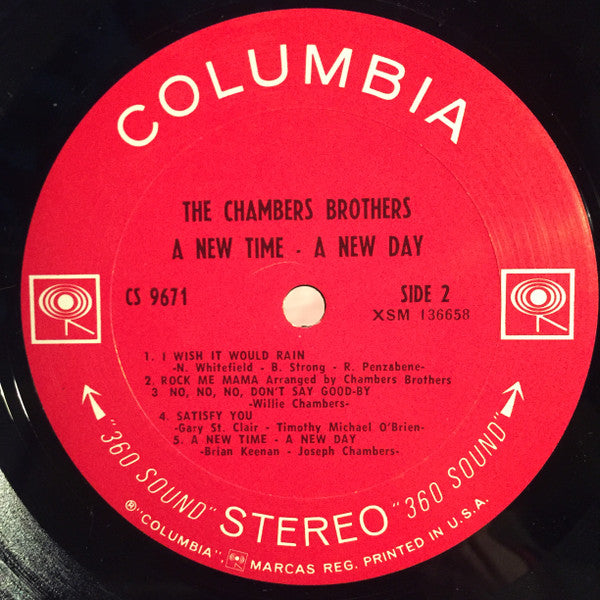 The Chambers Brothers : A New Time - A New Day (LP, Album, Pit)