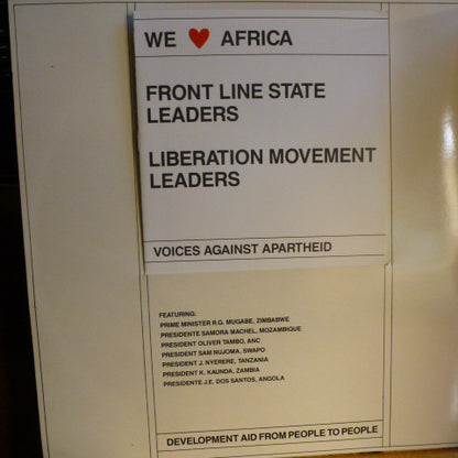 Various : We Love Africa - Voices Against Apartheid (2xLP, Comp)
