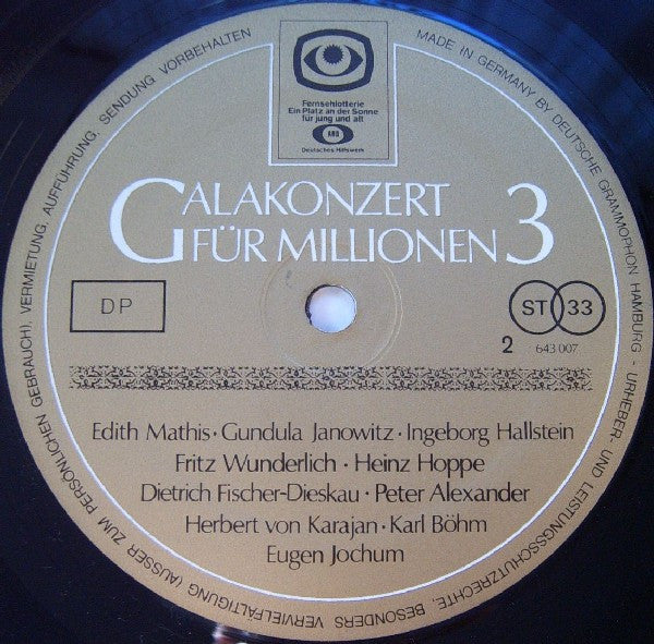 Various : Galakonzert Für Millionen 3 (LP, Comp)