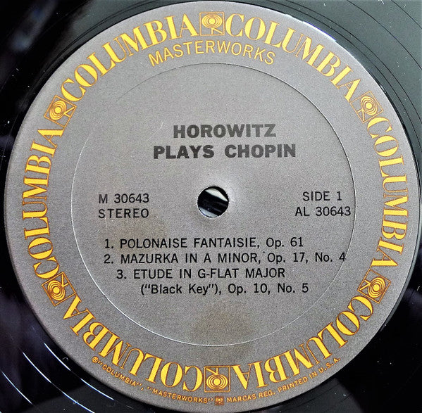 Vladimir Horowitz Plays Frédéric Chopin : Horowitz Plays Chopin (LP, Album)