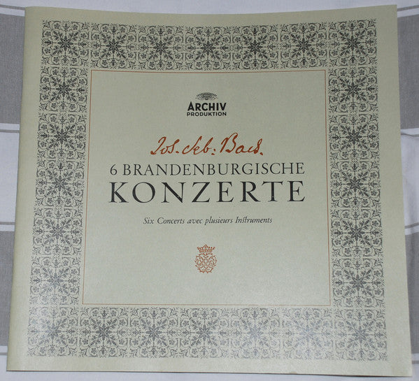 Johann Sebastian Bach – Münchener Bach-Orchester, Karl Richter : 6 Brandenburgische Konzerte (2xLP, RP + Box)