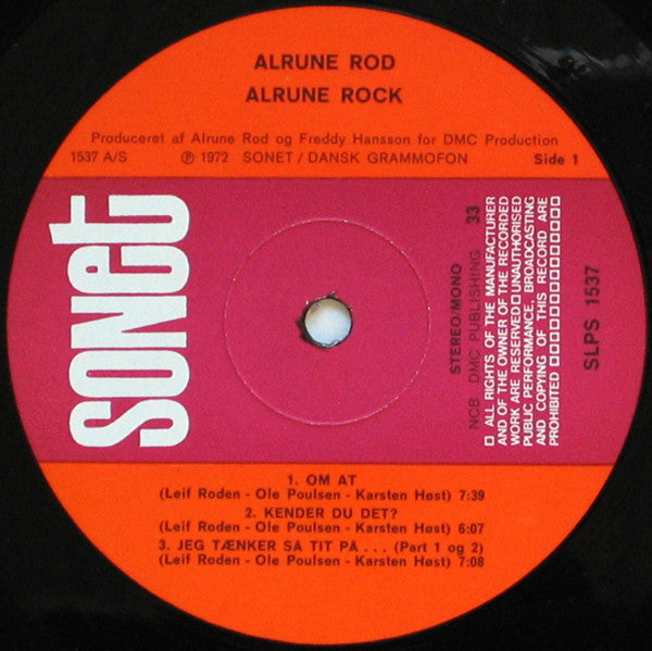 Alrune Rod : Alrune Rock (LP, Album)