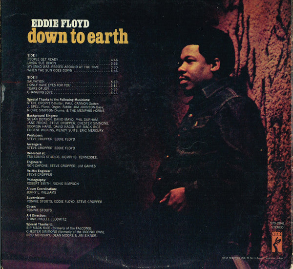 Eddie Floyd : Down To Earth (LP, Album, Ter)