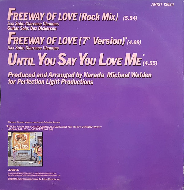 Aretha Franklin : Freeway Of Love (12")