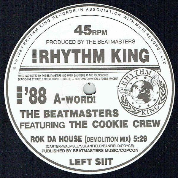 The Beatmasters : Rok Da House (Remix) (12")