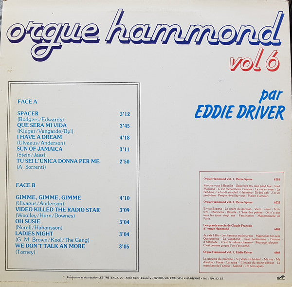 Eddy Driver : Orgue Hammond Vol. 6 (LP, Album)