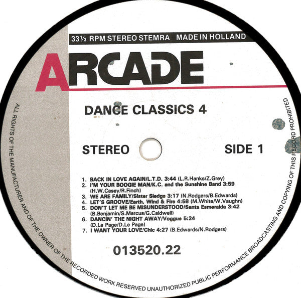 Various : Dance Classics 4 (2xLP, Comp)