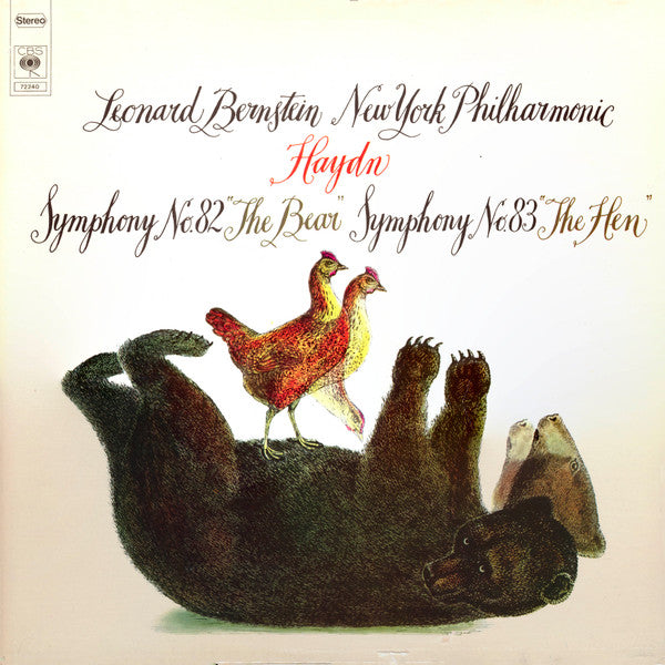 Joseph Haydn - Leonard Bernstein, New York Philharmonic : Symphony No. 82 "The Bear", Symphony No. 83 "The Hen" (LP)