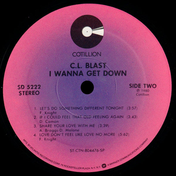 C.L. Blast : I Wanna Get Down (LP, Album)