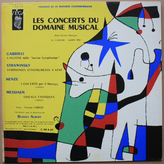 Giovanni Gabrieli / Igor Stravinsky / Hans Werner Henze / Olivier Messiaen / Orchestre Du Domaine Musical - Yvonne Loriod, Rudolf Albert : Les Concerts Du Domaine Musical (III Concert - Saison 1956) (LP, Album, Mono, Gat)