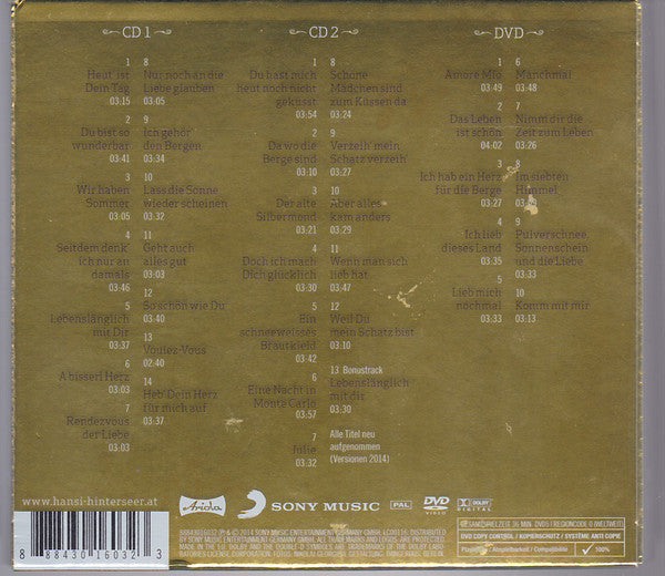 Hansi Hinterseer : Heut' Ist Dein Tag  (CD, Album, RE + CD, Comp + DVD-V + Jub)