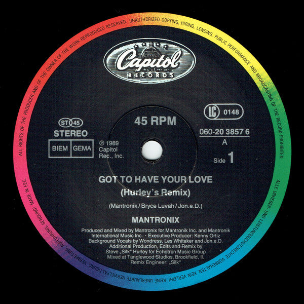 Mantronix : Got To Have Your Love (Remix) (12")