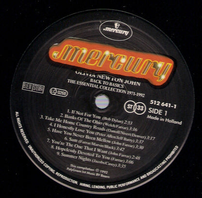 Olivia Newton-John : Back To Basics: The Essential Collection 1971 - 1992 (LP, Comp)