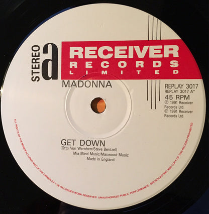 Madonna, Otto Von Wernherr : Get Down (12")