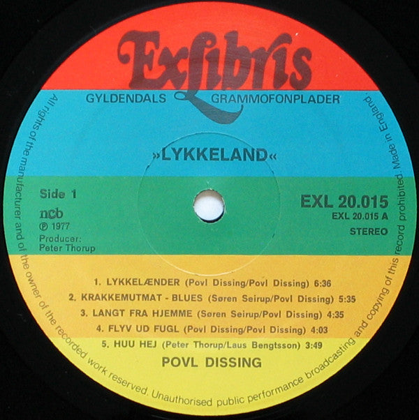 Povl Dissing : Lykkeland (LP, Album)