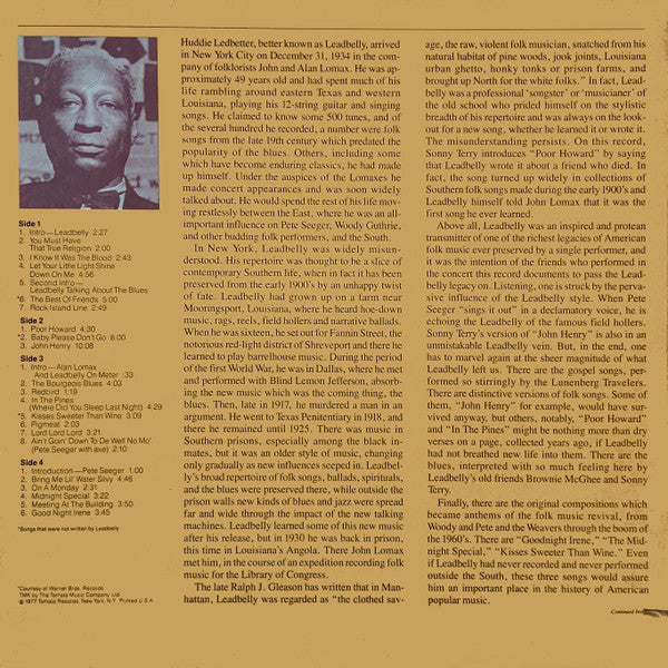 Various : A Tribute To Leadbelly (2xLP, Album, Gat)