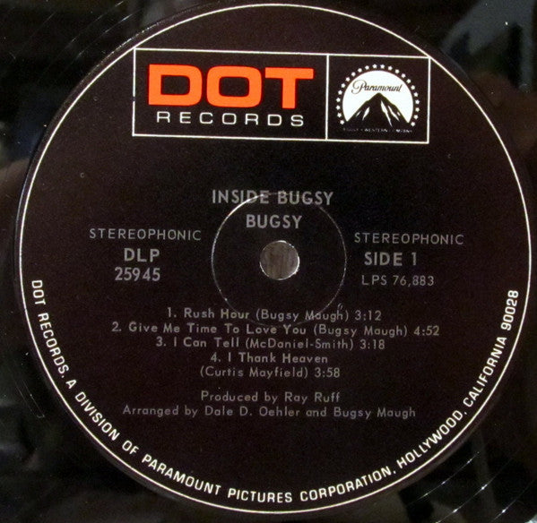 Bugsy Maugh : Inside Bugsy (LP, Album, Ind)