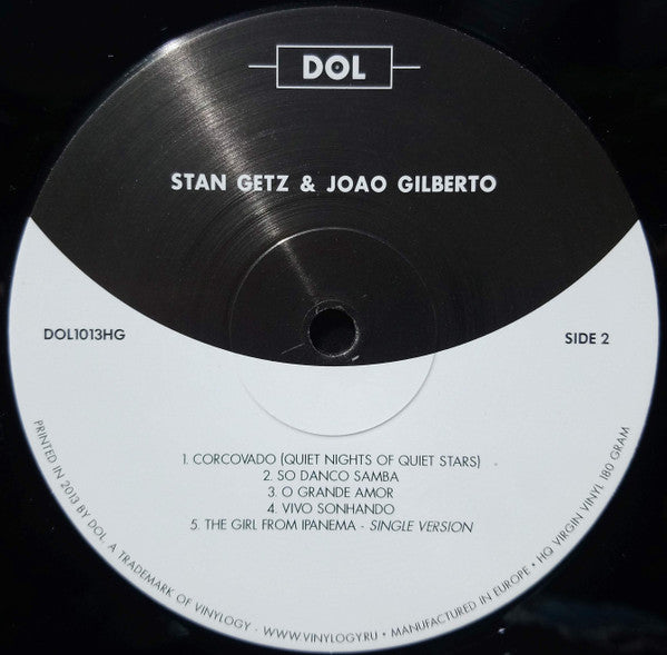 Stan Getz / João Gilberto Featuring Antonio Carlos Jobim : Getz / Gilberto (LP, Album, RE, 180)