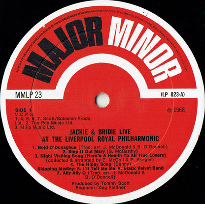 Jacqui And Bridie : Live At The Liverpool Philharmonic (LP, Album)