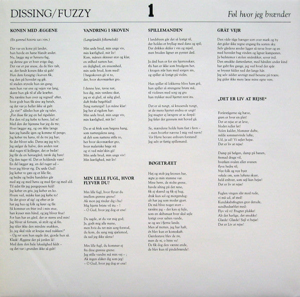 Povl Dissing / Fuzzy (4) : Føl Hvor Jeg Brænder (LP, Album)