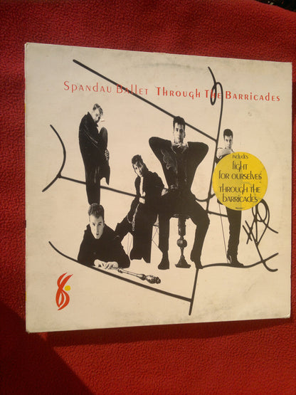 Spandau Ballet : Through The Barricades (LP, Album, Pos)