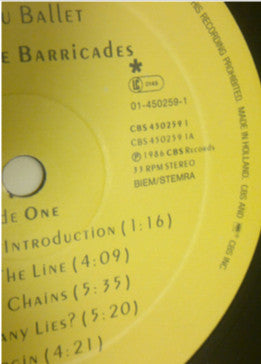 Spandau Ballet : Through The Barricades (LP, Album, Pos)