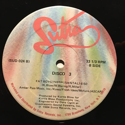 Disco 3 : Fat Boys (12", Single)